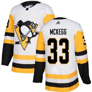 Herren Pittsburgh Penguins Eishockey Trikot Greg McKegg #33 Authentic Weiß Auswärts